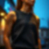 Stylish knitted tank top featuring modern design elements