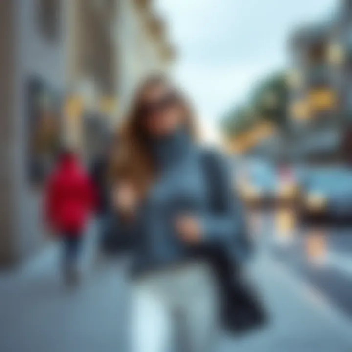 Stylish outfit combinations featuring a long-sleeved sweater.