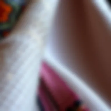 Close-up of fabric texture used in paltoi kaban