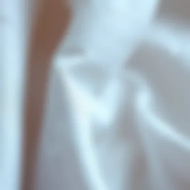 Close-up of cotton fabric showcasing texture and quality