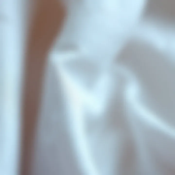 Close-up of cotton fabric showcasing texture and quality