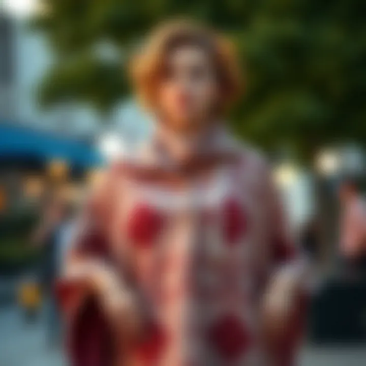 Versatile poncho designed for various occasions