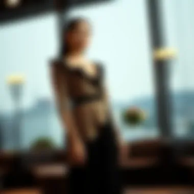 Formal Sophistication Sophisticated multi-fabric dress perfect for formal events