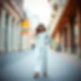 A stylish outfit featuring wide-leg pants