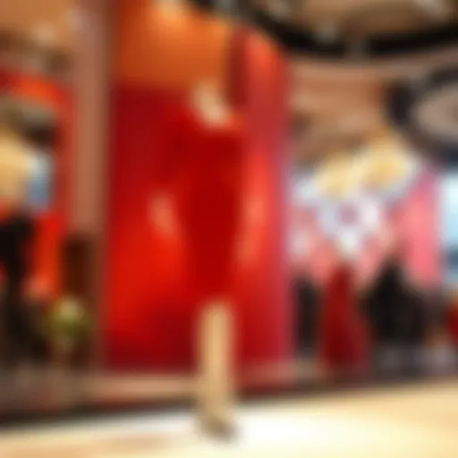Elegant display of Pierre Cardin's designs