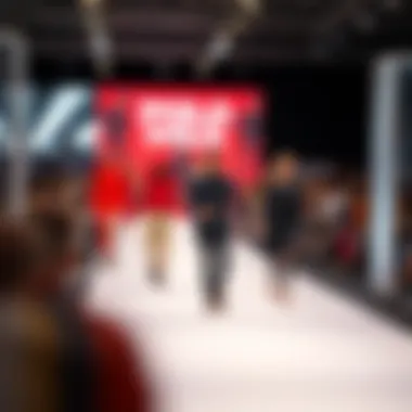 Fashion showcase featuring polo brand collections on the runway