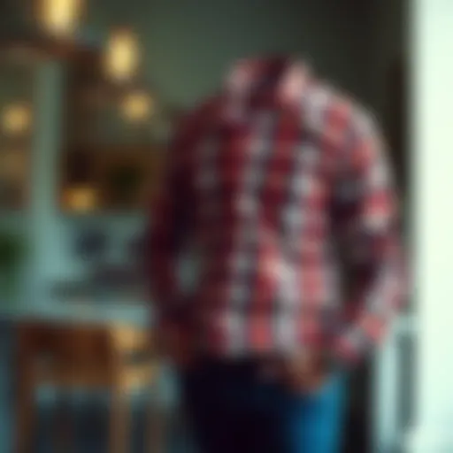 Classic checkered shirt design showcasing elegance