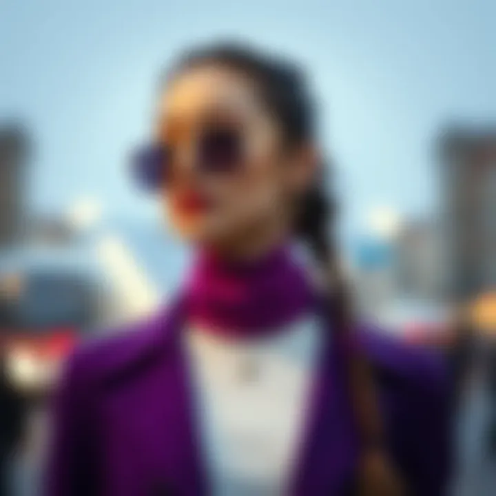 Psychological impact of the color purple in fashion