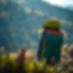 Quechua vest in a natural landscape