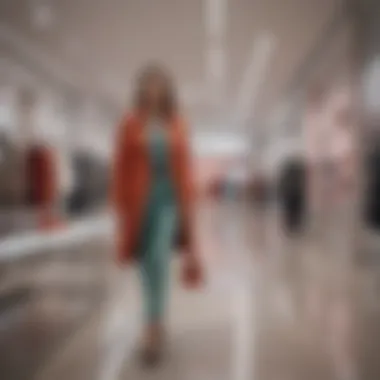 Trendy Fashion in Upscale Retail Trendy fashion items displayed in an upscale retail environment