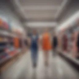 A vibrant retail space showcasing modern merchandising techniques