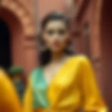 Stylish color combinations for satin long dresses