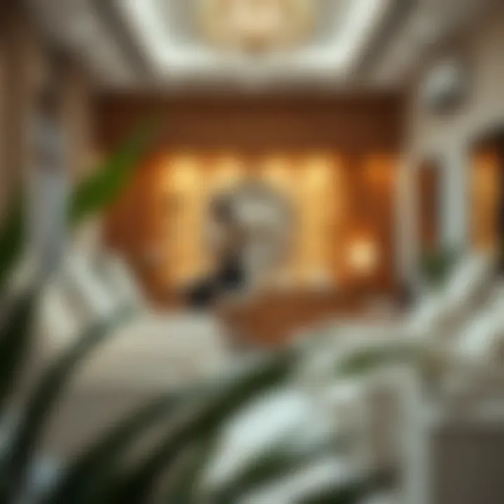 A serene nail salon interior