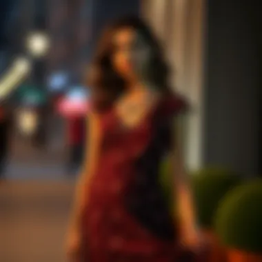 Accessorizing the Look: Short Bell Dress Short bell dress paired with stylish accessories