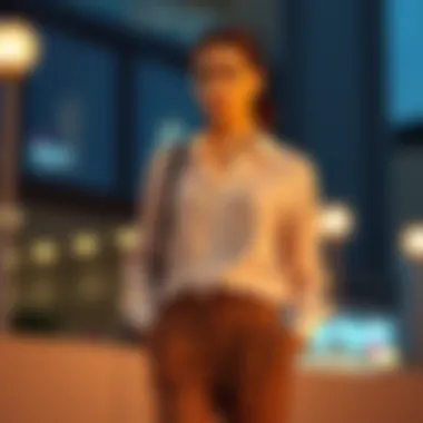 Stylish chiffon shirt paired with tailored trousers for a sophisticated look