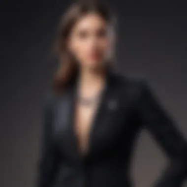 Different ways to accessorize a black blazer