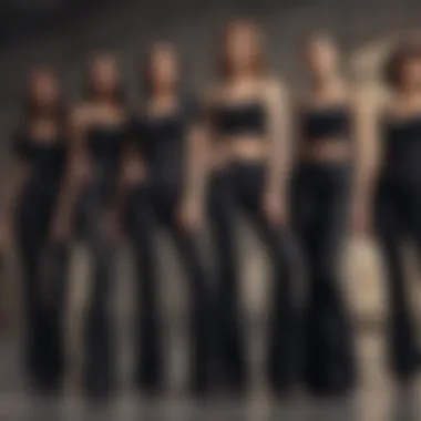 Diversity in Style: Black Flare Jeans for Everyone Diverse individuals showcasing various styles of black flare jeans