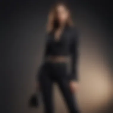 Accessorizing Black Flare Jeans for Style A fashionable outfit combining black flare jeans with statement accessories