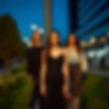 Stylish Combinations with Black Pleats Fashionable outfit combinations featuring a black pleated dress.