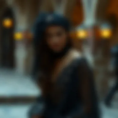 Historical evolution of black stone dresses showcased through vintage to modern designs