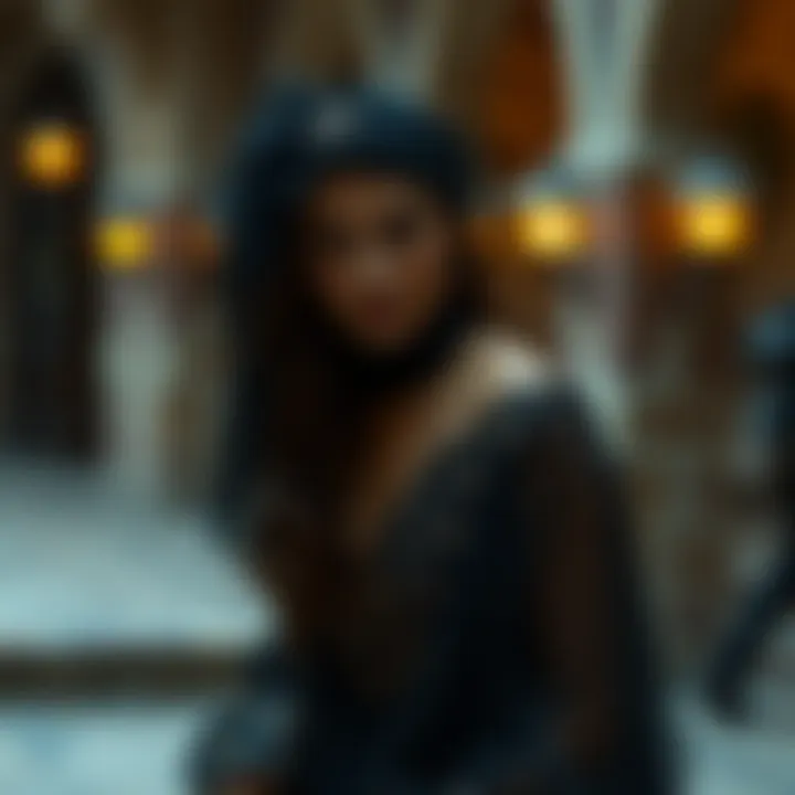 Historical evolution of black stone dresses showcased through vintage to modern designs