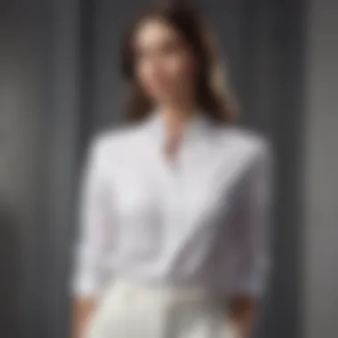 Chic Outfit Combination with Slim Fit White Shirt A stylish outfit combination featuring a white shirt