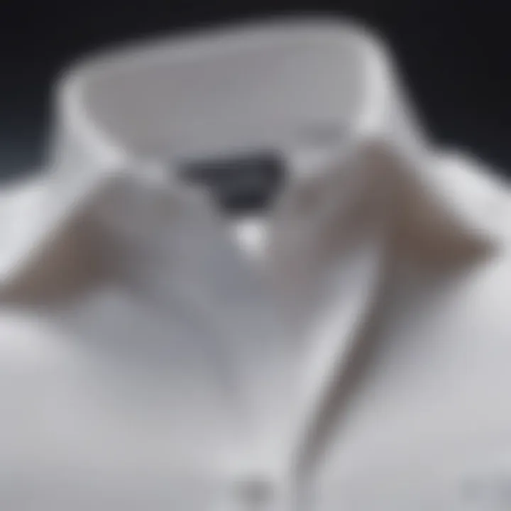 A perfectly tailored slim fit white shirt displayed