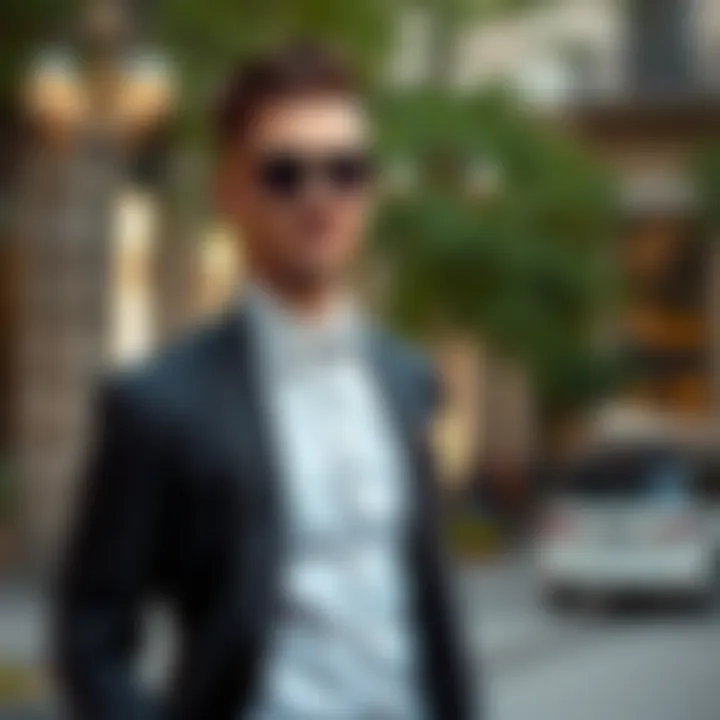 Elegant groom attire showcasing modern design