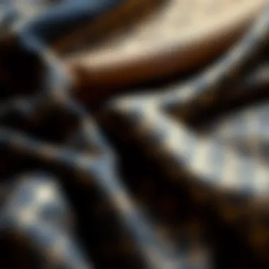 Variety of fabrics used for groom's outfits