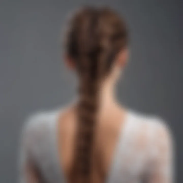Stylish braided hairstyle designed for formal jumpsuit occasions