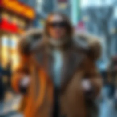 Stylish combinations featuring fur-lined jackets and accessories