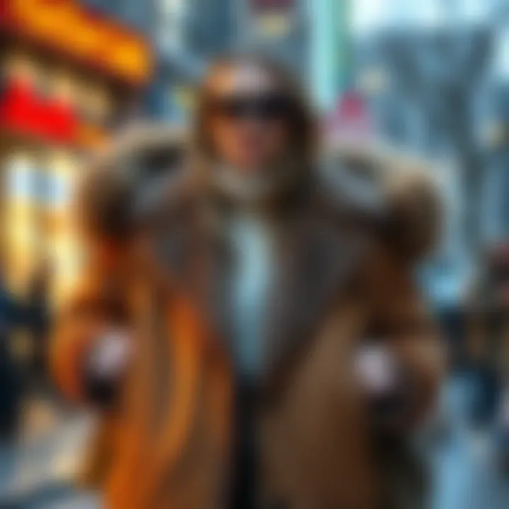 Stylish combinations featuring fur-lined jackets and accessories