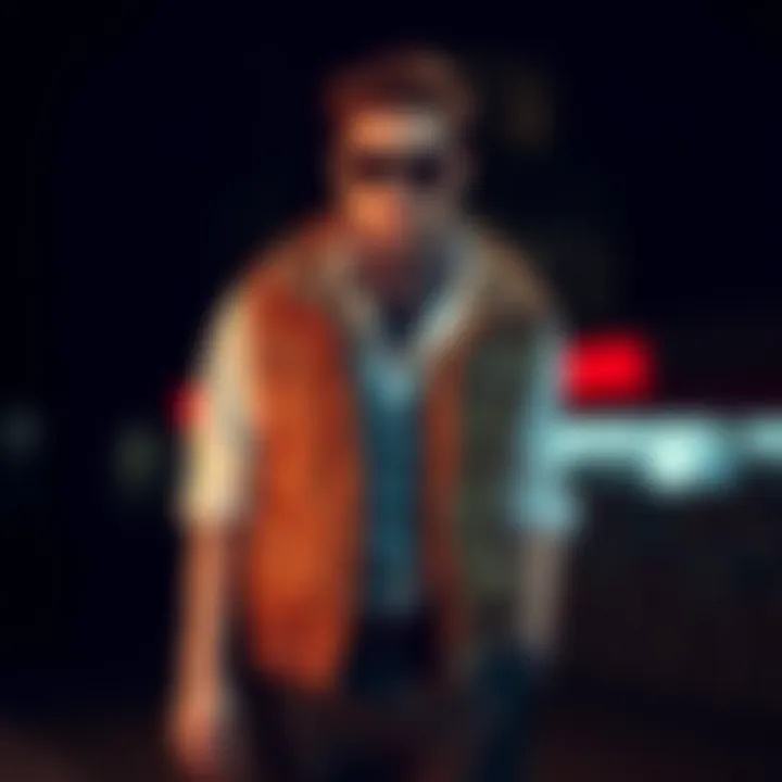 Stylishly layered outfit featuring a classic vest