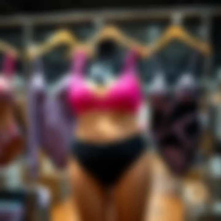 Stylish plus-size swimwear on display