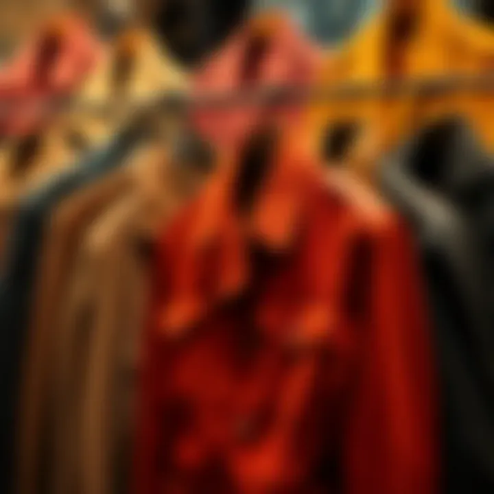 Diverse Suede Jacket Collection Variety of suede jackets in different colors displayed