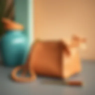 Stylish accessories complementing a coffee milk color palette