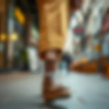 Trendy footwear matching coffee milk color outfits