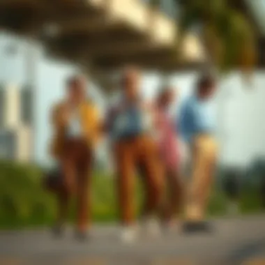 Evolution of tan trousers through the years