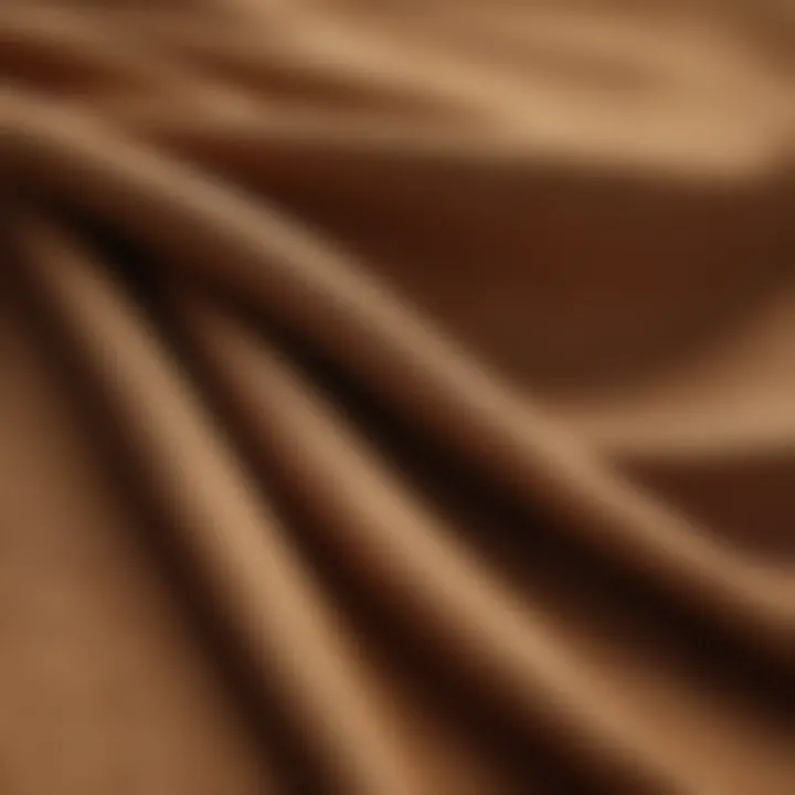 Close-up of Taba fabric showcasing texture and quality