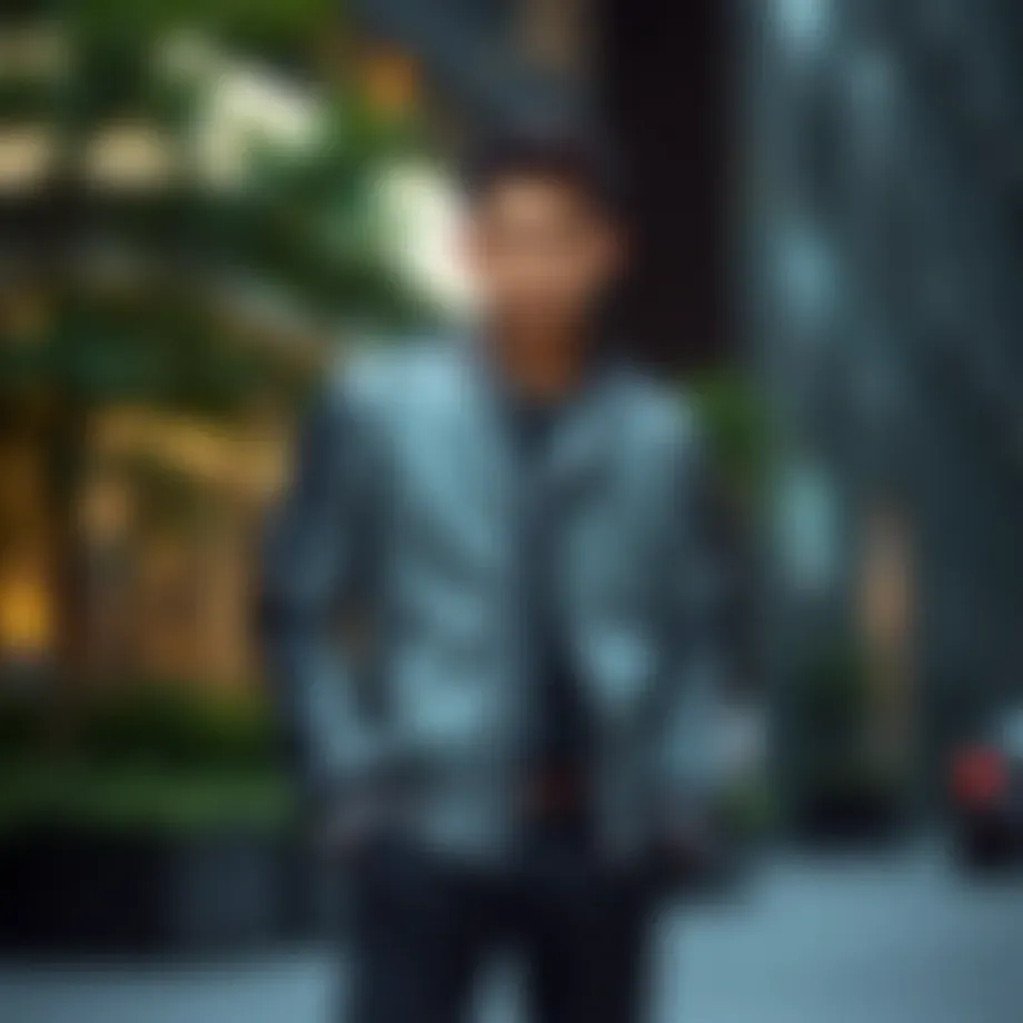 A stylish jacket showcasing modern design elements