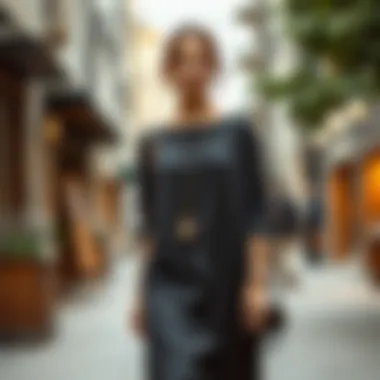 Modern Tunic Style with Contemporary Accessories Modern tunic style paired with contemporary accessories