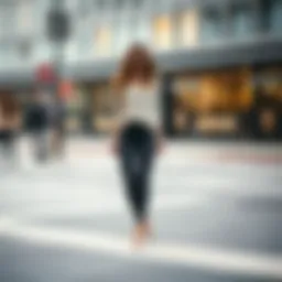 Elegant leggings paired with a stylish top