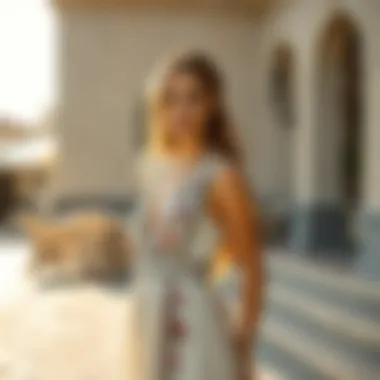 A beautiful setting showcasing the versatility of the fisto dress in various locations