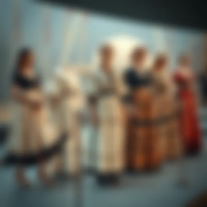 Historical evolution of the fisto dress represented through a visual timeline