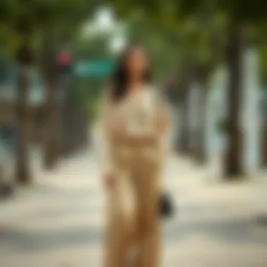 Inspiration for layering with wide-leg trousers