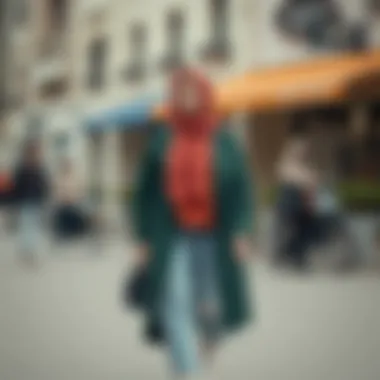 Trendy Color Palette for Modest Outerwear Trendy color palette showcasing combinations for modest outerwear