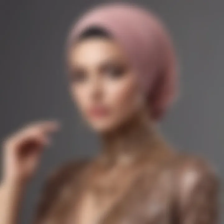 Accessorizing a hijab evening dress for a chic look