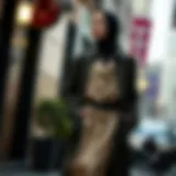 Elegant long raincoat suitable for modest fashion