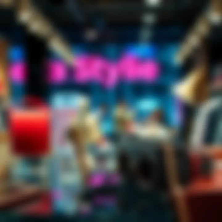 Trendy accessories showcased in a stylish online shopping platform