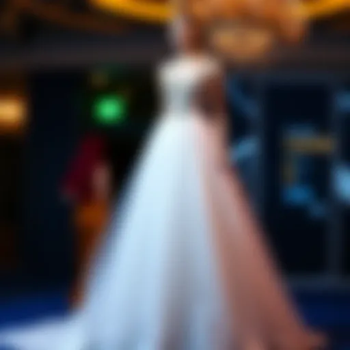 Modern Evening Gown Design Elegant evening gown showcasing modern design elements